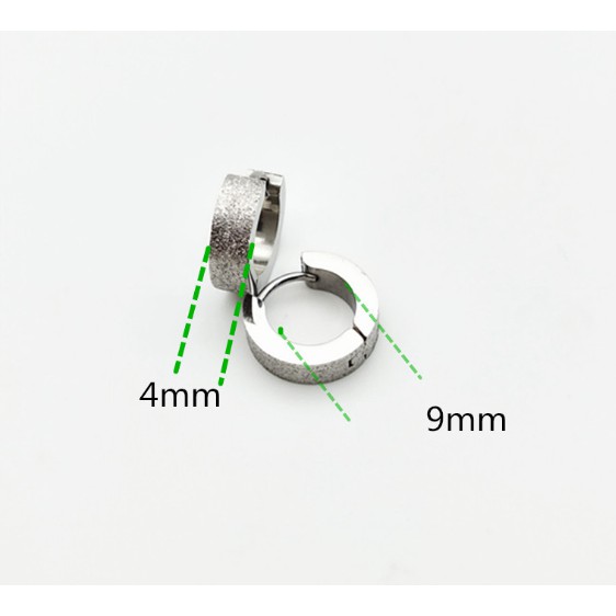 Khuyên titan tròn punklấp lánh không dị ứng XSM22