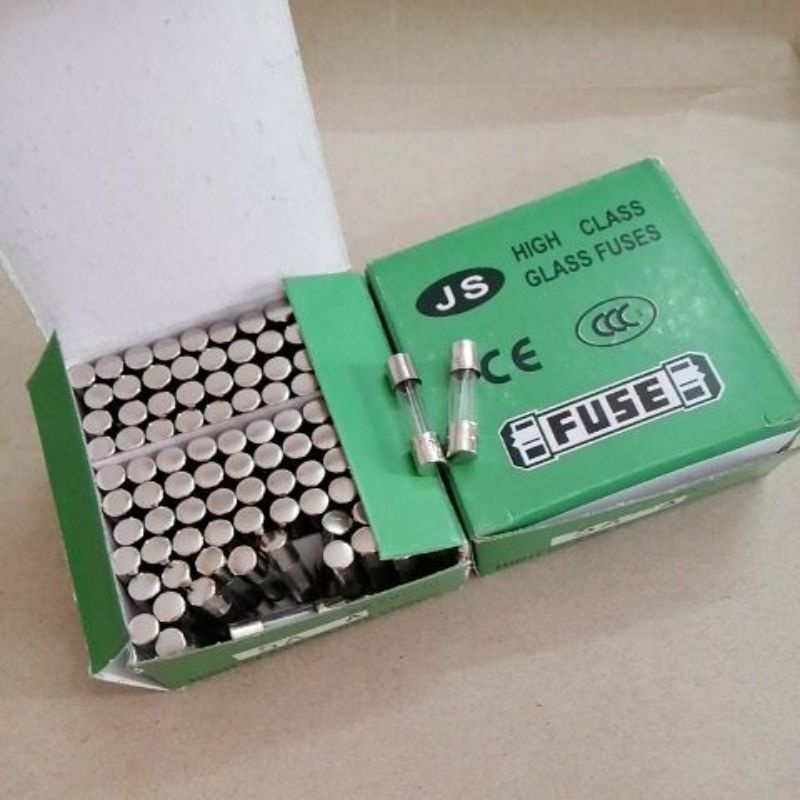 10 chiếc cầu chì ống 5x20mm(GF520) trị số từ 0.5A đến 15A