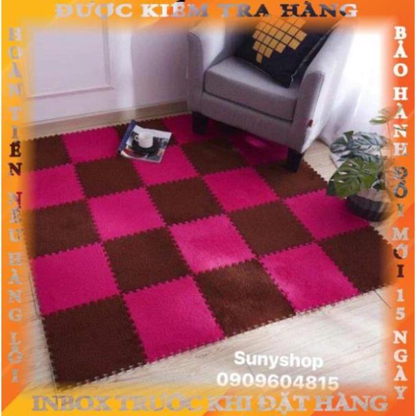 Thảm lông xốp ghép lót sàn kt 1 tấm 30×30cm  tanyos