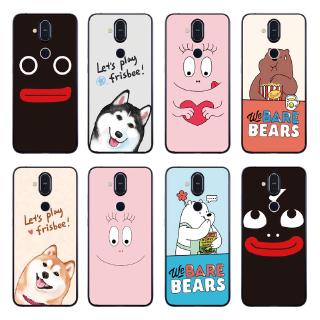 Ốp điện thoại TPU in họa tiết hoạt hình cho Nokia 3.1/5.1 Plus/X5/6.1 Plus/X6/ 7.1 Plus/X7