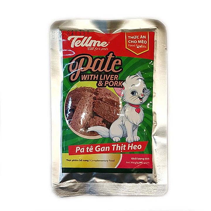 [Bb115] Pate cho mèo Tellme 130g Gan giết thịt mổ heo - Cutepets 4 9212