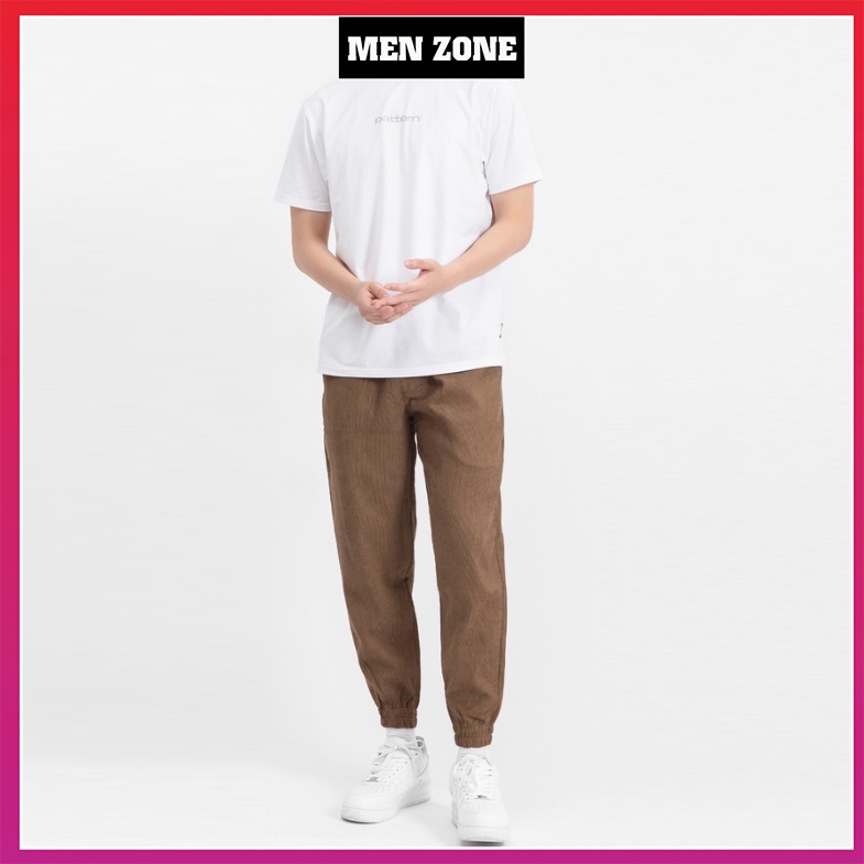Quần Jogger Ống Rộng Nam Chất Nhung Tăm Dày Dặn Phong Cách Thể Thao