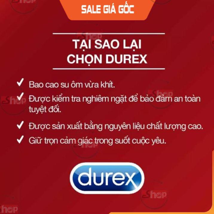 [Combo 3 hộp] Bao cao su Durex + TẶNG 1 Gel KY. 1 Bcs Siêu Mỏng, 1 Bcs Gai Gân, 1 Bcs Kéo Dài Thời Gian Quan Hệ (36 Cái)