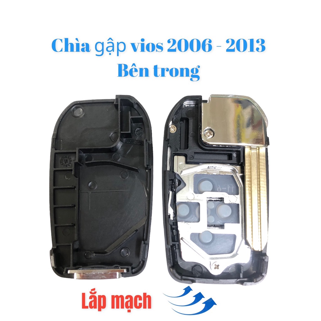 Vỏ Chìa Khóa Độ Gập Vios 2006 đến 2022