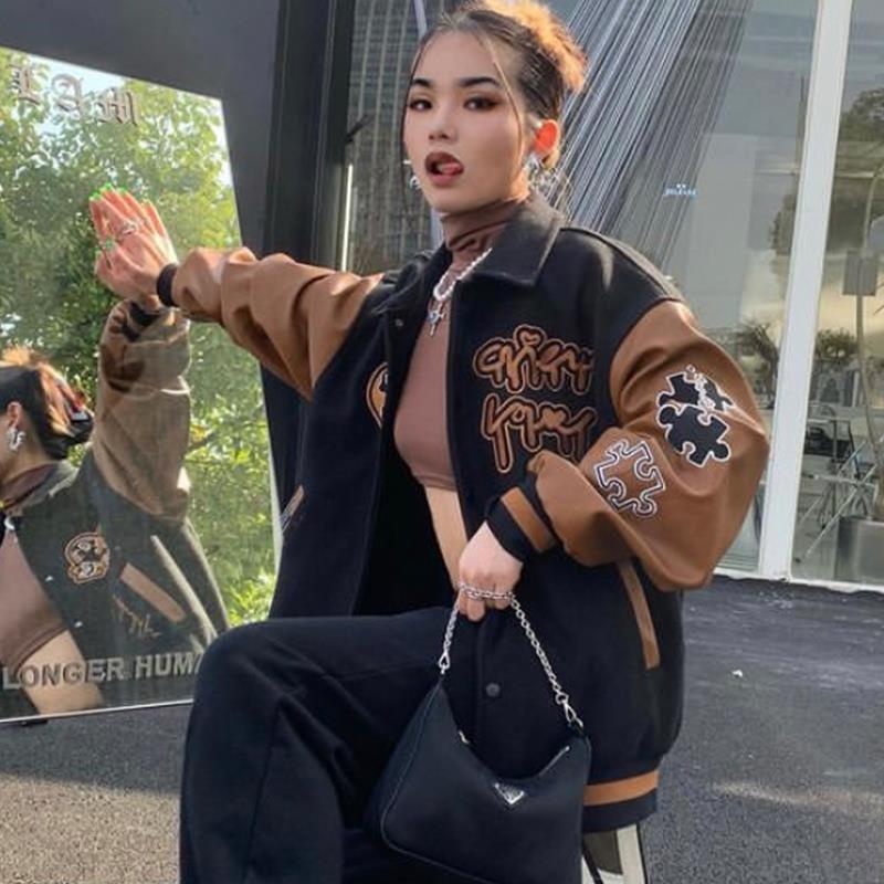 Áo khoác bomber jacket nam nữ Đen tay Nâu  2 lớp, chất nỉ bông siêu đẹp, Phong cách Hàn Quốc | BigBuy360 - bigbuy360.vn