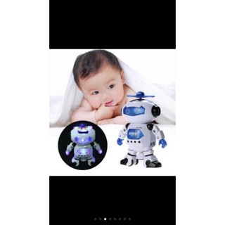 RoBot Xoay Có Đèn Phát Sáng 360 Độ