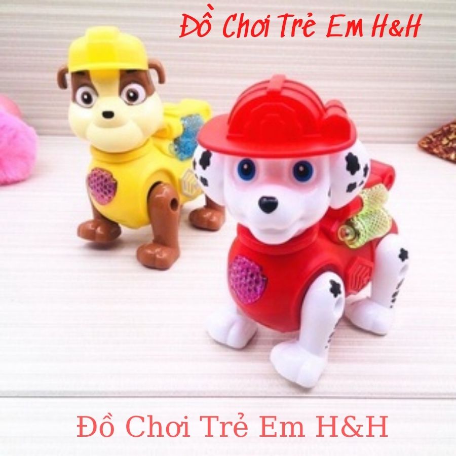 Đồ Chơi Cho Bé Đội Chó Cứu Hộ Biết Đi Có Nhạc Cho Bé Dắt Cún Marshall Đi Dạo.