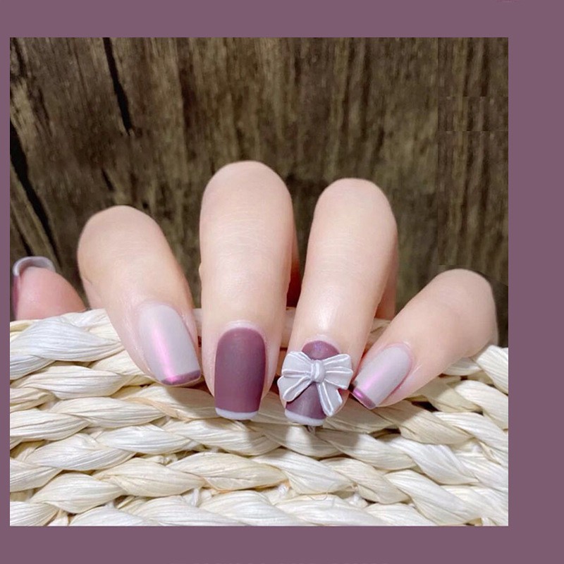 Set charm nơ gắn móng 3D nhiều màu phụ kiện trang trí nail