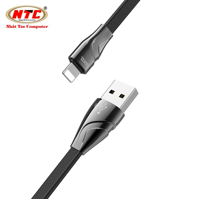 Cáp sạc nhanh và truyền dữ liệu cổng Lightning Hoco U57 Twisting Max 3A dài 1.2M - Hãng phân phối chính thức