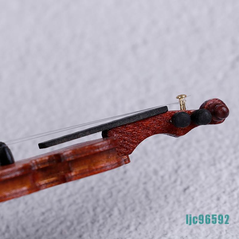 Đàn Violin Mini Bằng Gỗ Dùng Để Trang Trí Nhà Búp Bê Ljc96592