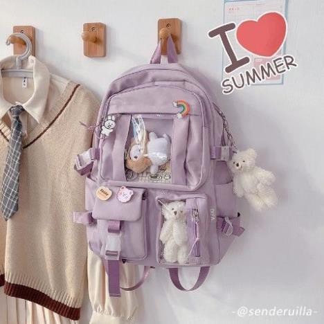 Balo nam nữ cao cấp du lịch dễ thương đẹp đi học giá rẻ tặng kèm sticker BL5