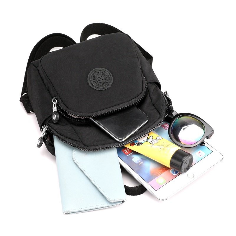 Balo vải nylon cỡ nhỏ đa năng thời trang mùa hè duyên dáng dành cho nữ