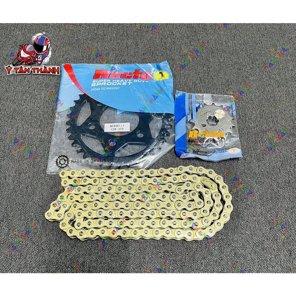 nhông sên đĩa recto xe moto benelli 125cc MS 203