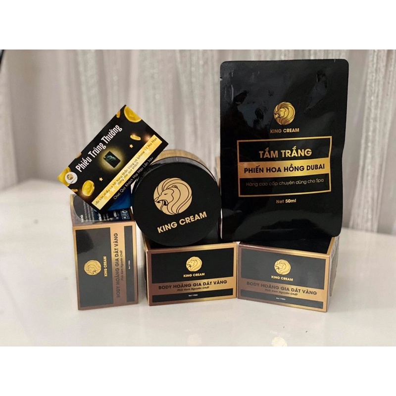 [FREESHIP]COMBO Body KingCream Hoàng gia Dát Vàng
