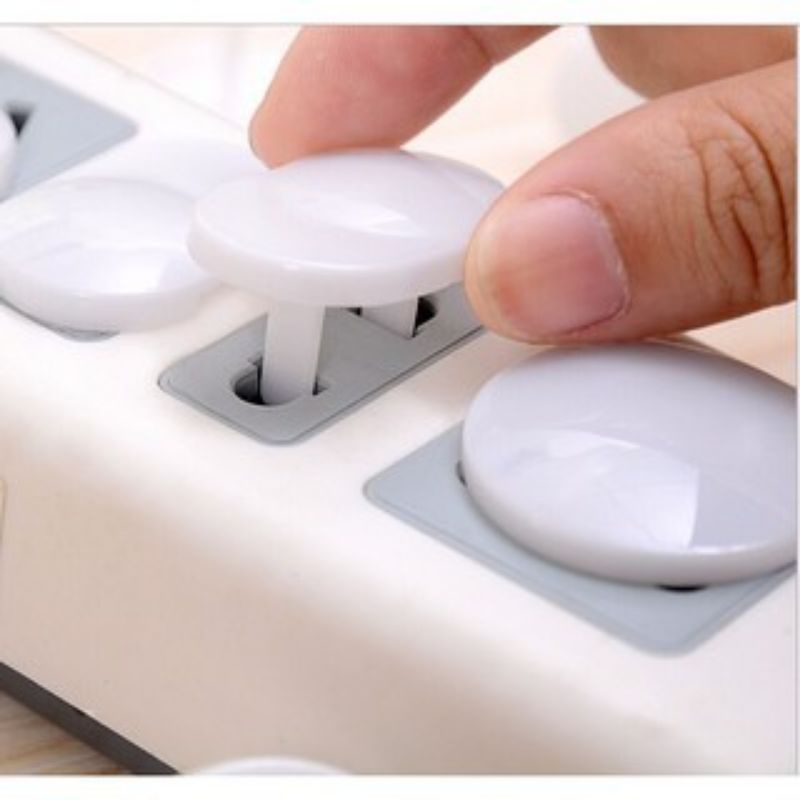 COMBO 10 NÚT BỊT Ổ ĐIỆN AN TOÀN CHỐNG GIẬT CHO BÉ