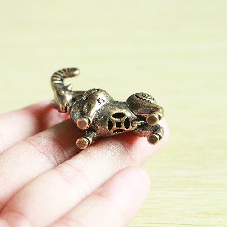Dê mini  🎁FREESHIP🎁 -Tượng Đồng Phụ kiện trang trí tiểu cảnh
