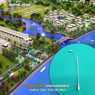 Mô hình đèn đường mini - Phụ liệu làm mô hình kiến trúc ( 1 bịch 2 cây )