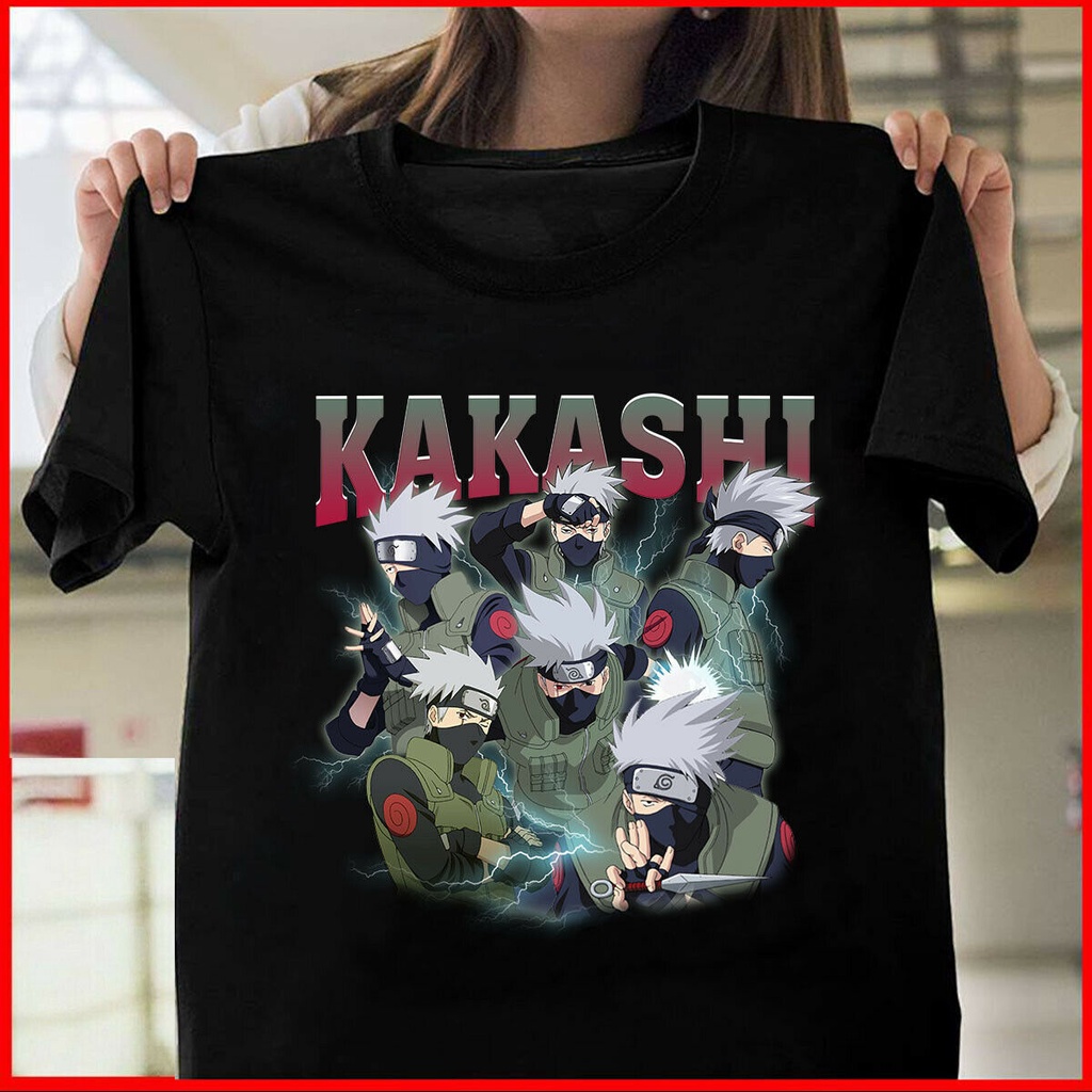 Áo Thun Họa Tiết Anime Kakashi Hatake Naruto Vui Nhộn