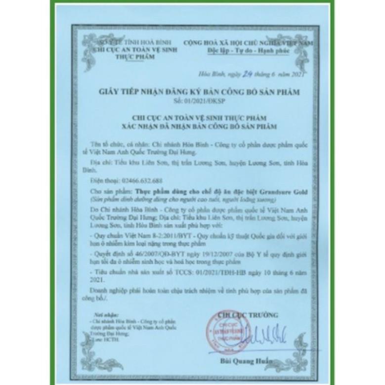 Chính hãng Sữa non xương khớp Grandsure gold - hộp 400g