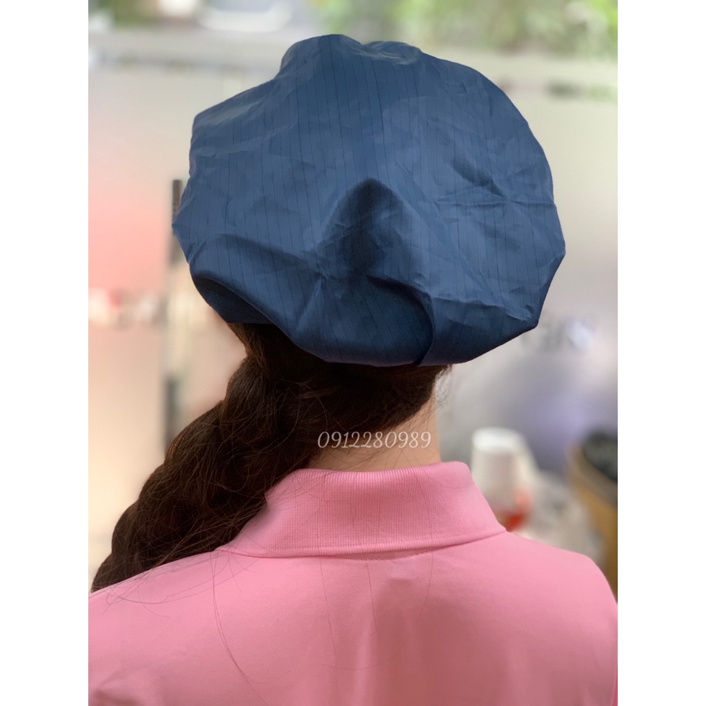 Nón kết phòng sạch chống tĩnh điện dùng trong ngành điện tử _ Hình chụp thật