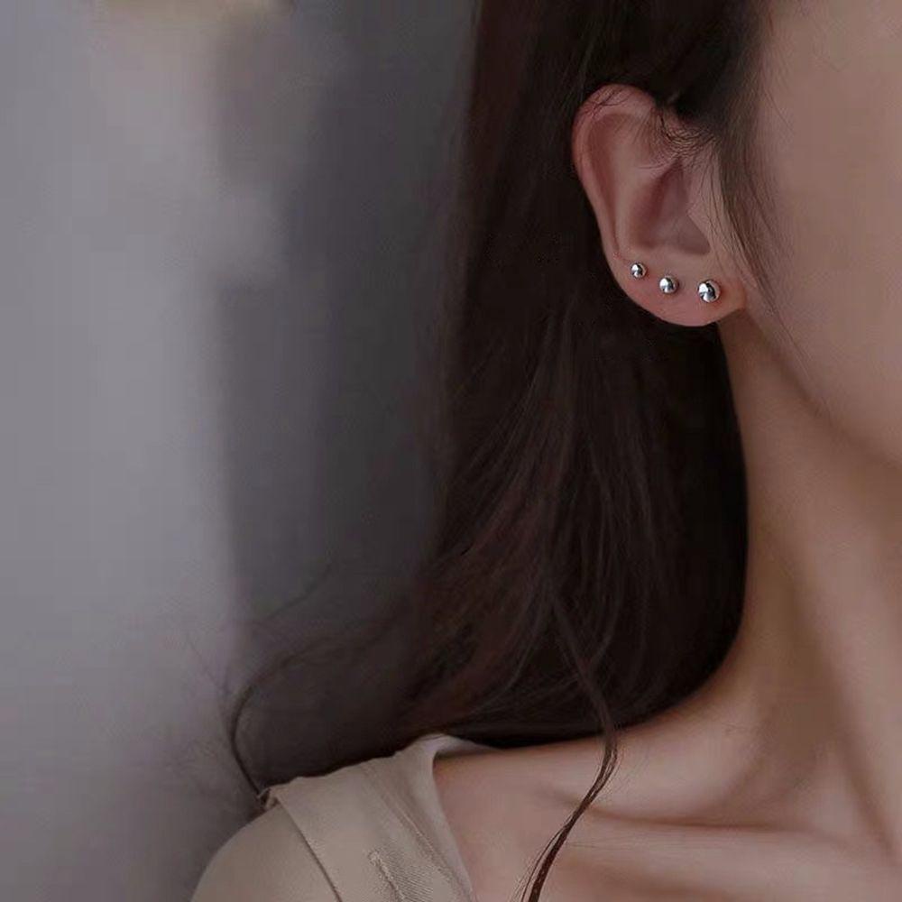 Khuyên Tai Nữ Kiểu Dáng Hình Học Thời Trang Phong Cách Hàn Quốc