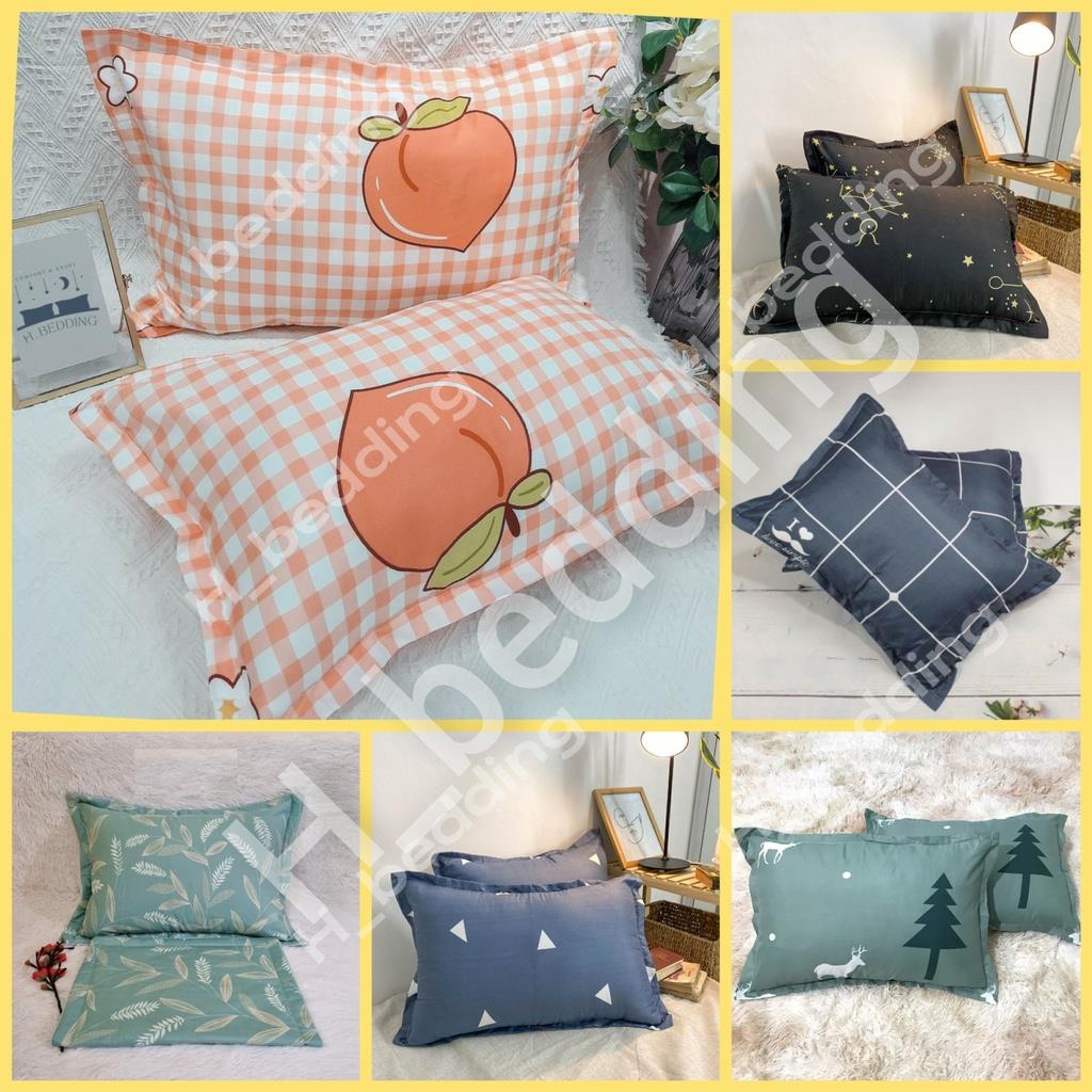 Vỏ gối nằm cotton poly_vỏ gối đẹp,dễ thương_hàng không kèm ruột_ kích thước 45x65