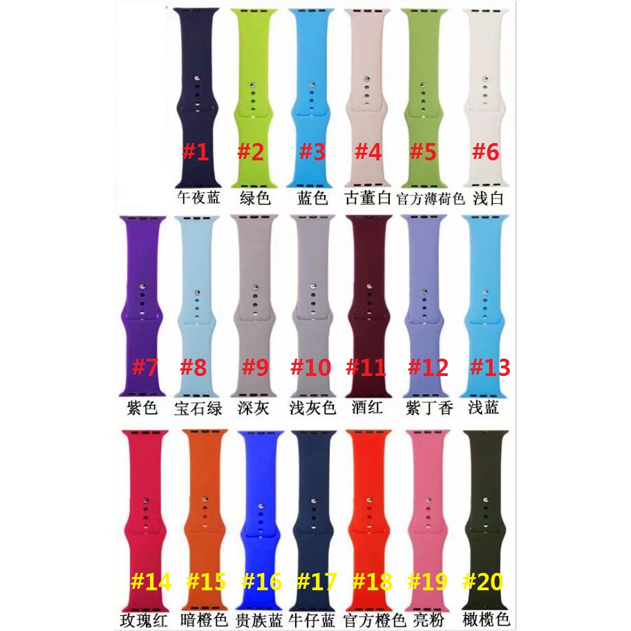 【Apple Watch Strap】Dây Đeo Thay Thế Mềm Cho Đồng Hồ Thông Minh Apple Watch Series 1 / 2 / 3 / 4/ 5 / 6 / se 38Mm