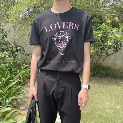 Áo thun Nam cổ tròn GATE6, phông ngắn tay Unisex premium 100% cotton co giãn regular fit Lovers - #G0010