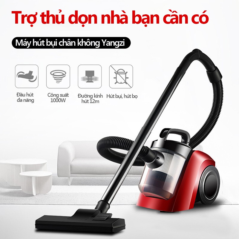 HM203R Máy hút bụi gia đình cầm tay mini 2.0L Máy hút bụi 1000W Máy hút bụi thảm lông thú cưng công suất cao