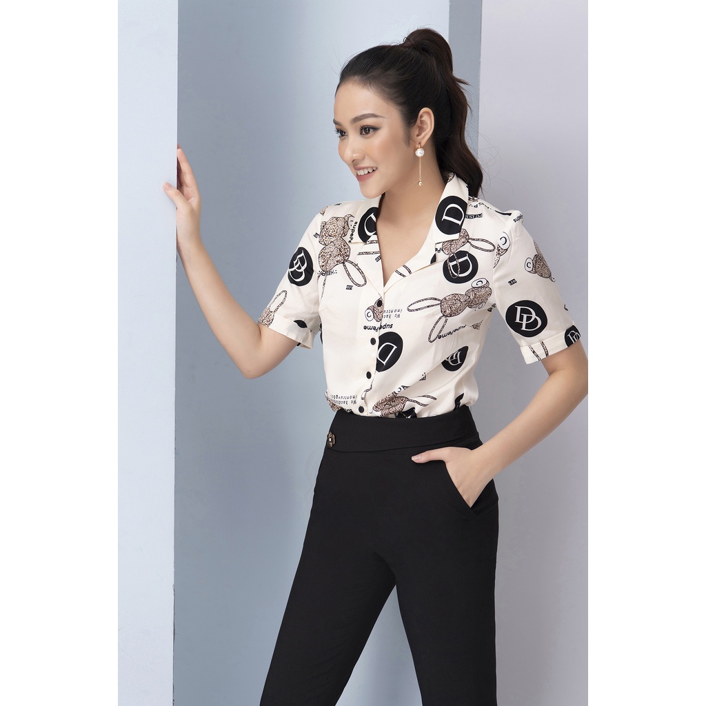 Áo Sơ Mi Lụa Cao Cấp LUPERI Thiết Kế Dáng Suông Tôn Dáng, Vải Lụa Satin Mềm Mịn, Nhẹ Mát, Dễ Phối Đồ LFSM1194