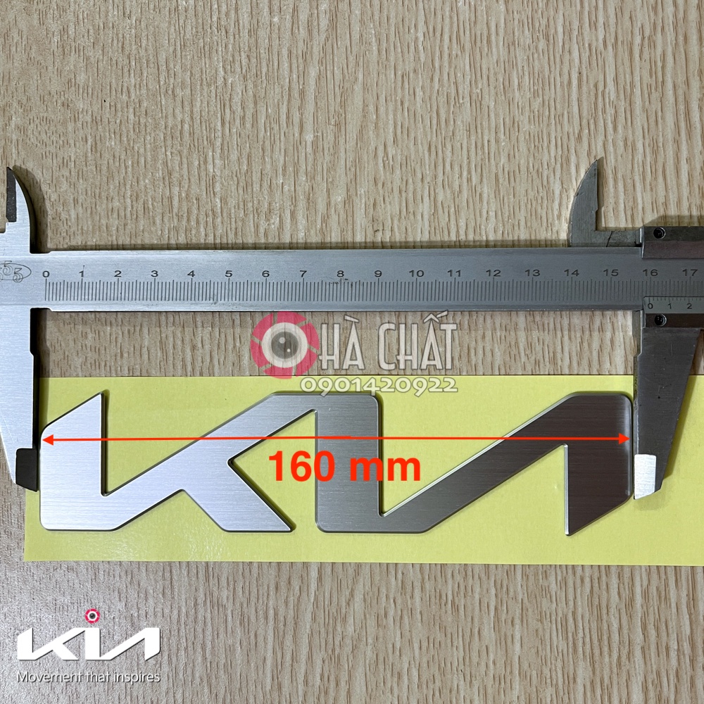 Logo KIA mới 2021 gắn ba đờ xốc & đuôi xe 160 mm 🚘 Dùng cho K3, Cerato, Sorento ... 🎯 Bảo hành 100% là hàng chính hãng