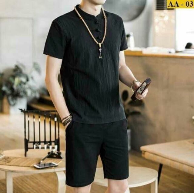 Bộ đũi nam cổ tàu