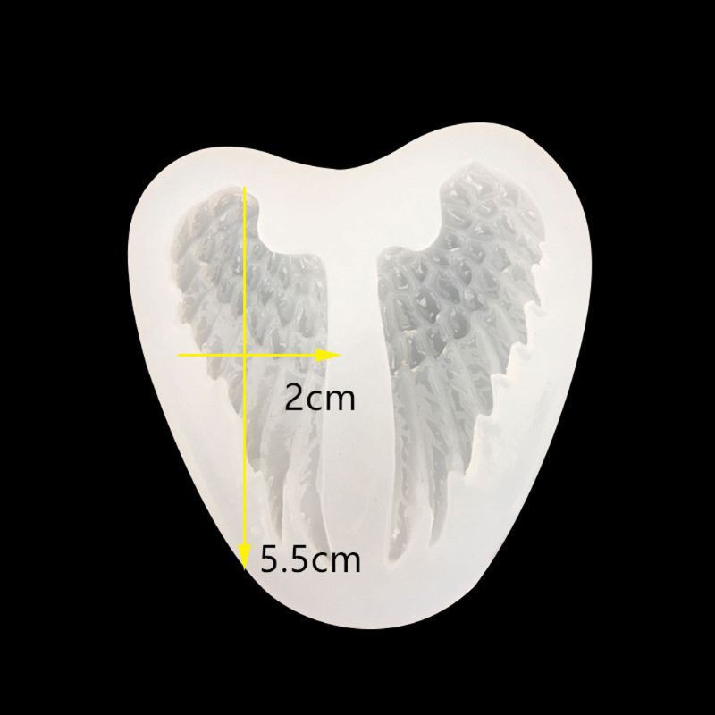 Khuôn Silicone Làm Mặt Dây Chuyền Hình Đôi Cánh Ác Quỷ