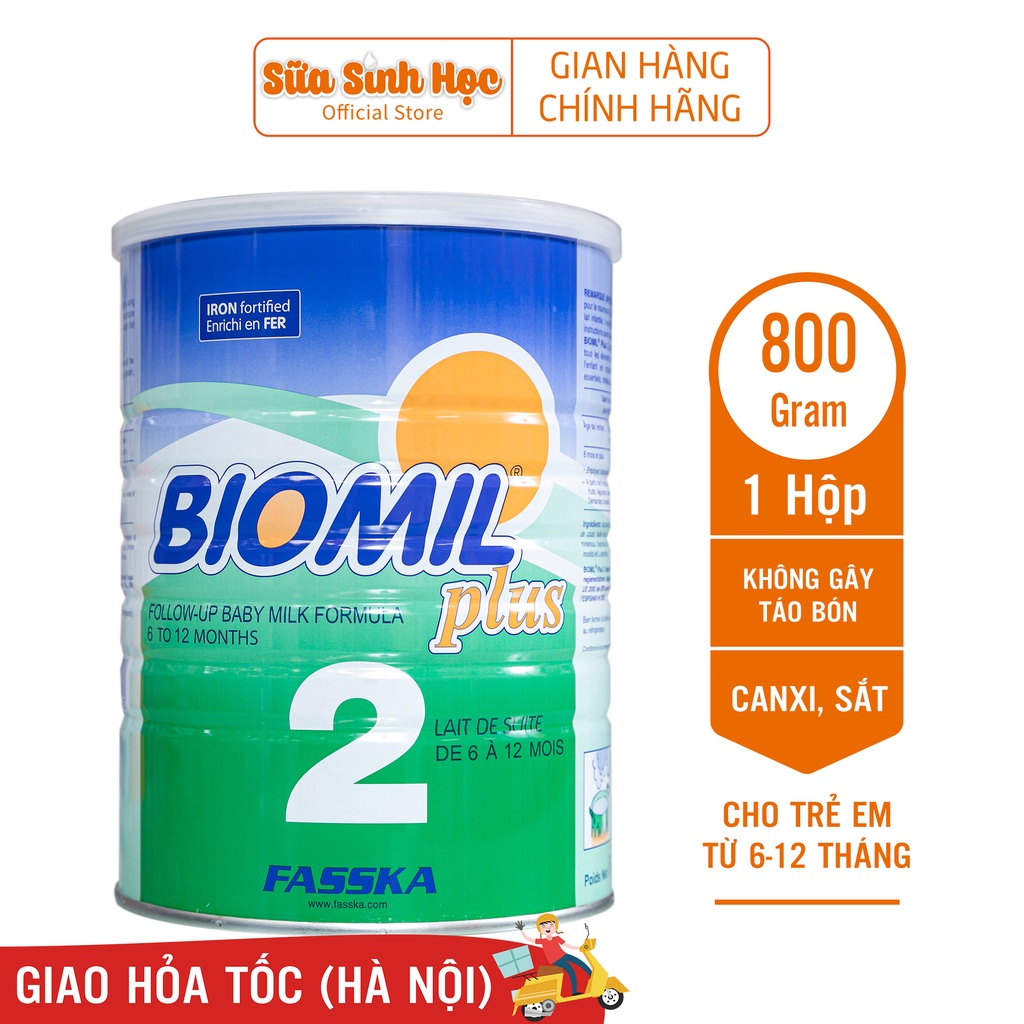 Sữa bột sinh học Biomil Plus 2 nhập khẩu Pháp 800g