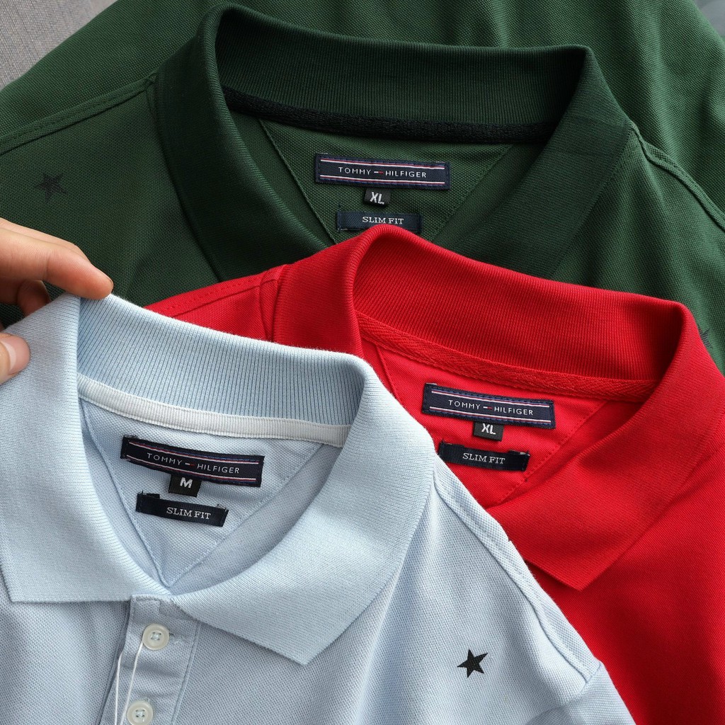 Áo Polo Nam Cổ Bẻ Vải Cotton Cao Cấp Họa Tiết Ngôi Sao, Áo Nam Có Cổ 5 Màu Basic Hàng Xuất Khẩu Form Đẹp Thoáng Mát | BigBuy360 - bigbuy360.vn