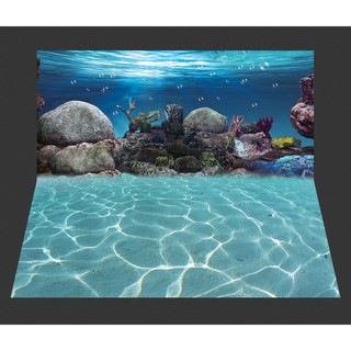 Tranh phông nền dán hồ cá, bể thủy sinh  Aquarium tank - 032