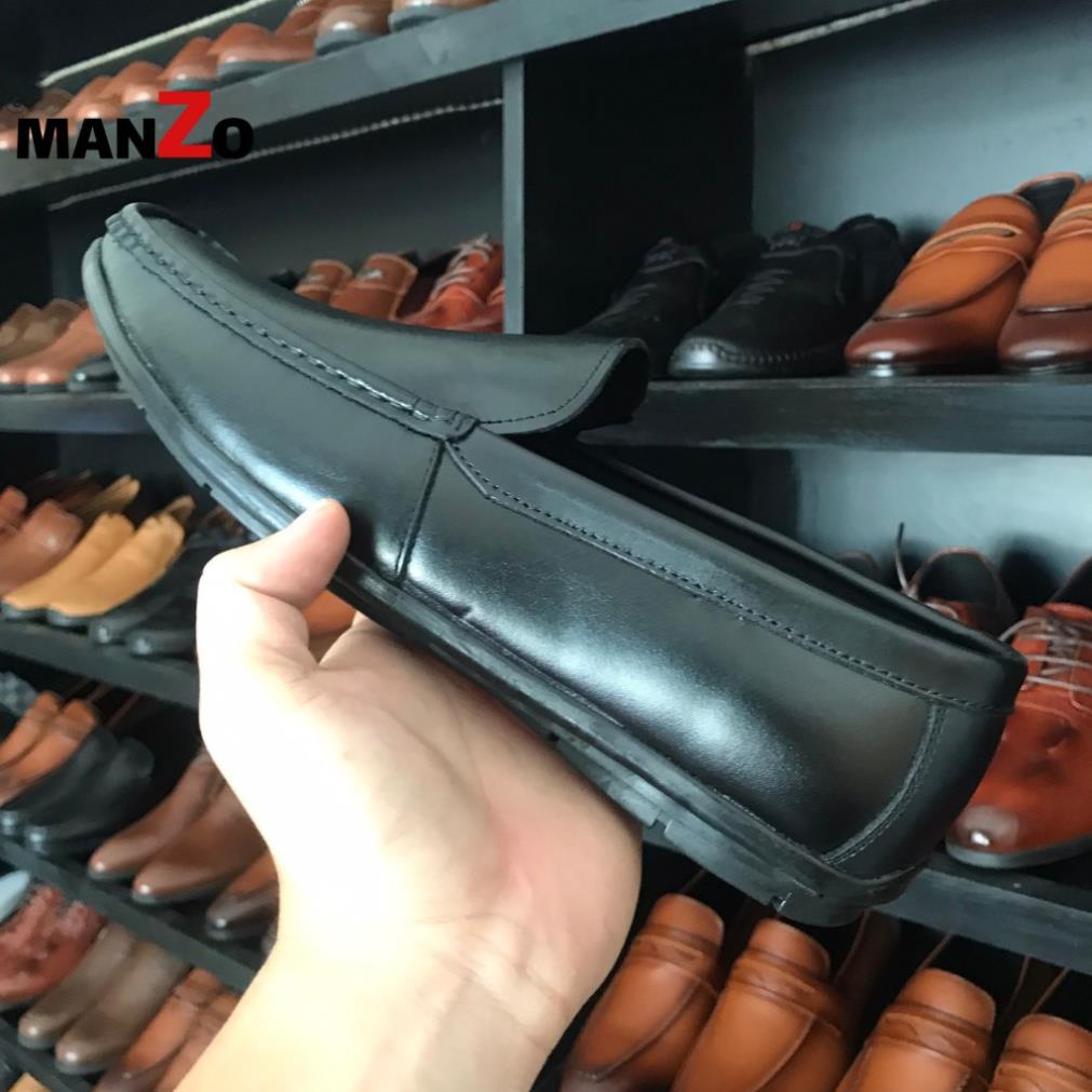 Giày mọi nam cao cấp da bò - Giầy lười nam da bò giá rẻ - Bảo hành 12 tháng tại Manzo store - GT 112 🛎