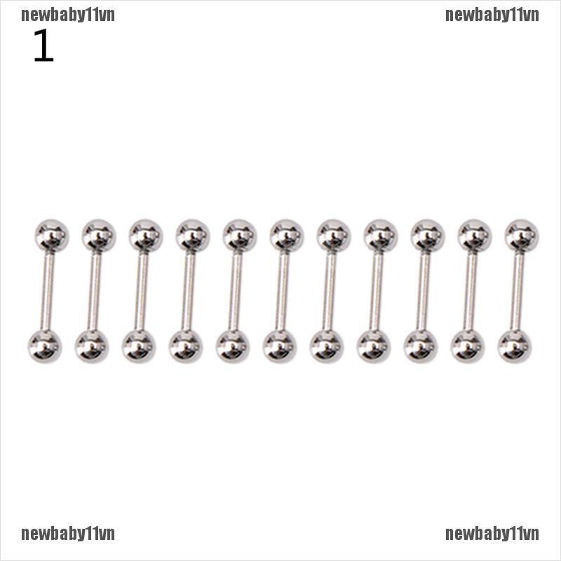 Bộ 10 Khuyên Cơ Thể BằNg ThéP Không Gỉ