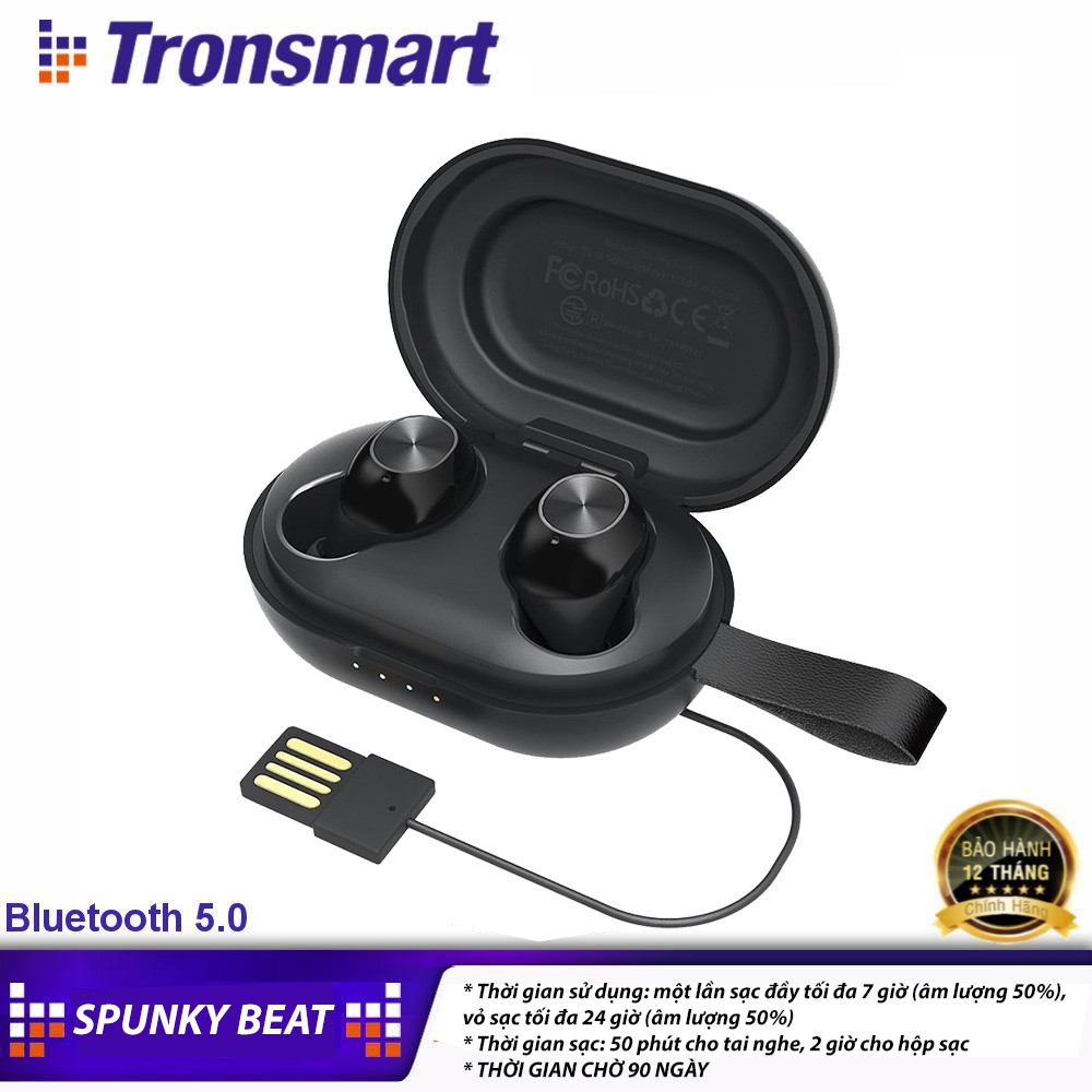 ✪ CHÍNH HÃNG ✪ Tai nghe Bluetooth Tronsmart Spunky Beat không dây 5.0 chống nước IPX5 công nghệ hủy tiếng ồn cao cấp