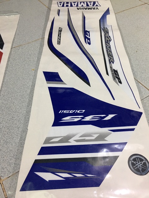 Tem rời Exciter 135 Xanh Gp cover uV -1