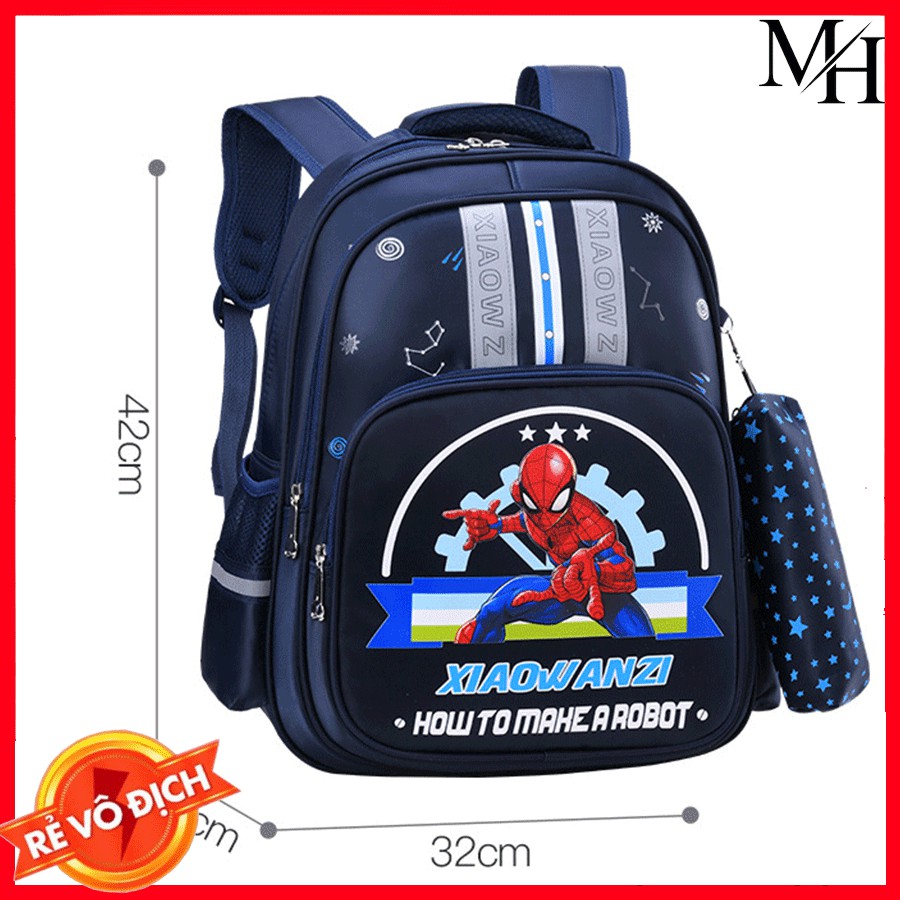 Balo Học Sinh lớp 3 đến lớp 9 Chống Gù Lưng Cao Cấp, Cặp Balo Đi Học Chống Gù Lưng Cho Trẻ Em,Bé Trai-Phản Quang