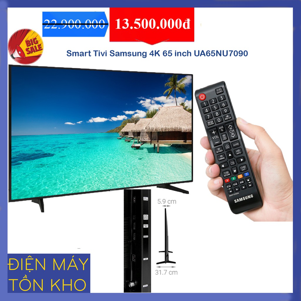 Smart Tivi Samsung 4K 65 inch UA65NU7090