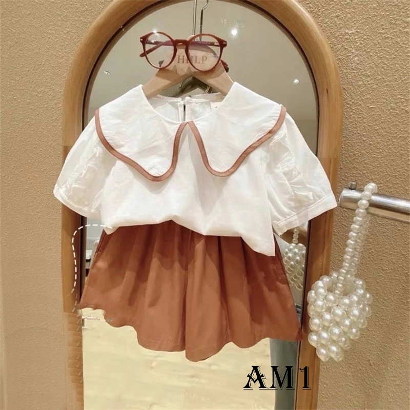 (8-34kg) Set Bộ viền lượn bé gái Đồ bộ quần áo cho bé gái TB92 TN93
