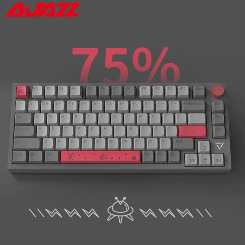 Bàn Phím Cơ không dây AJAZZ AK816 layout 81 Phím, 3 Chế Độ kết nối, Hotswap, Led RGB