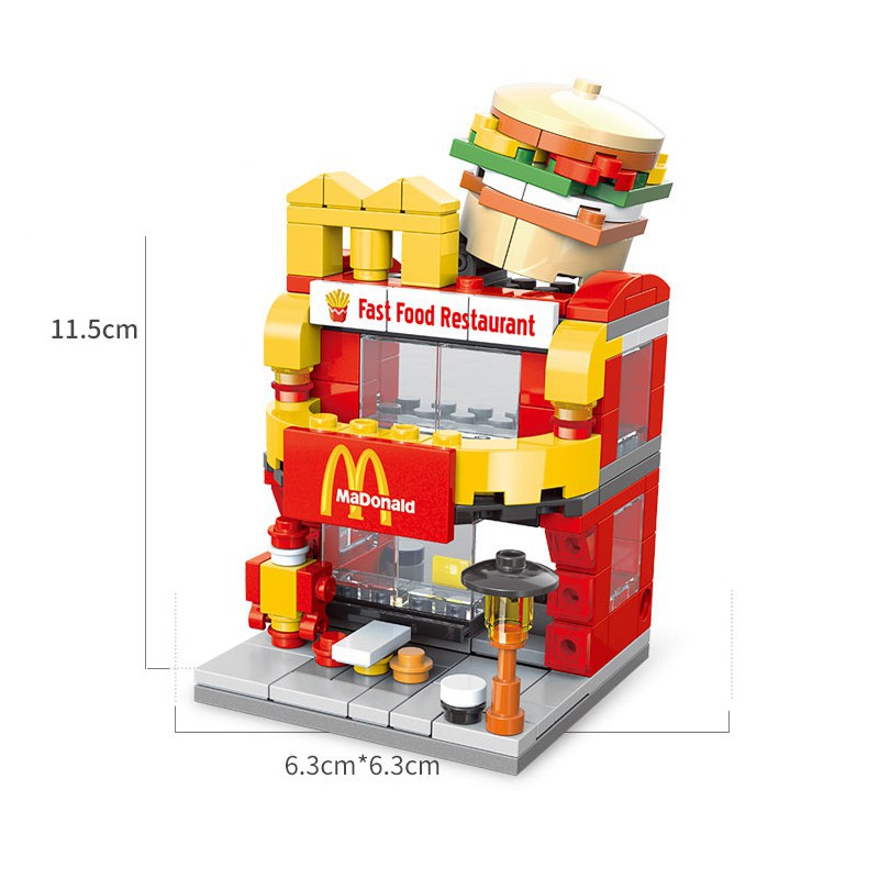 (HÀNG SẴN)- Bộ Đồ Chơi Lego Lắp Ráp Mô Hình cửa hàng đường phố giáo dục Cho Bé -7856
