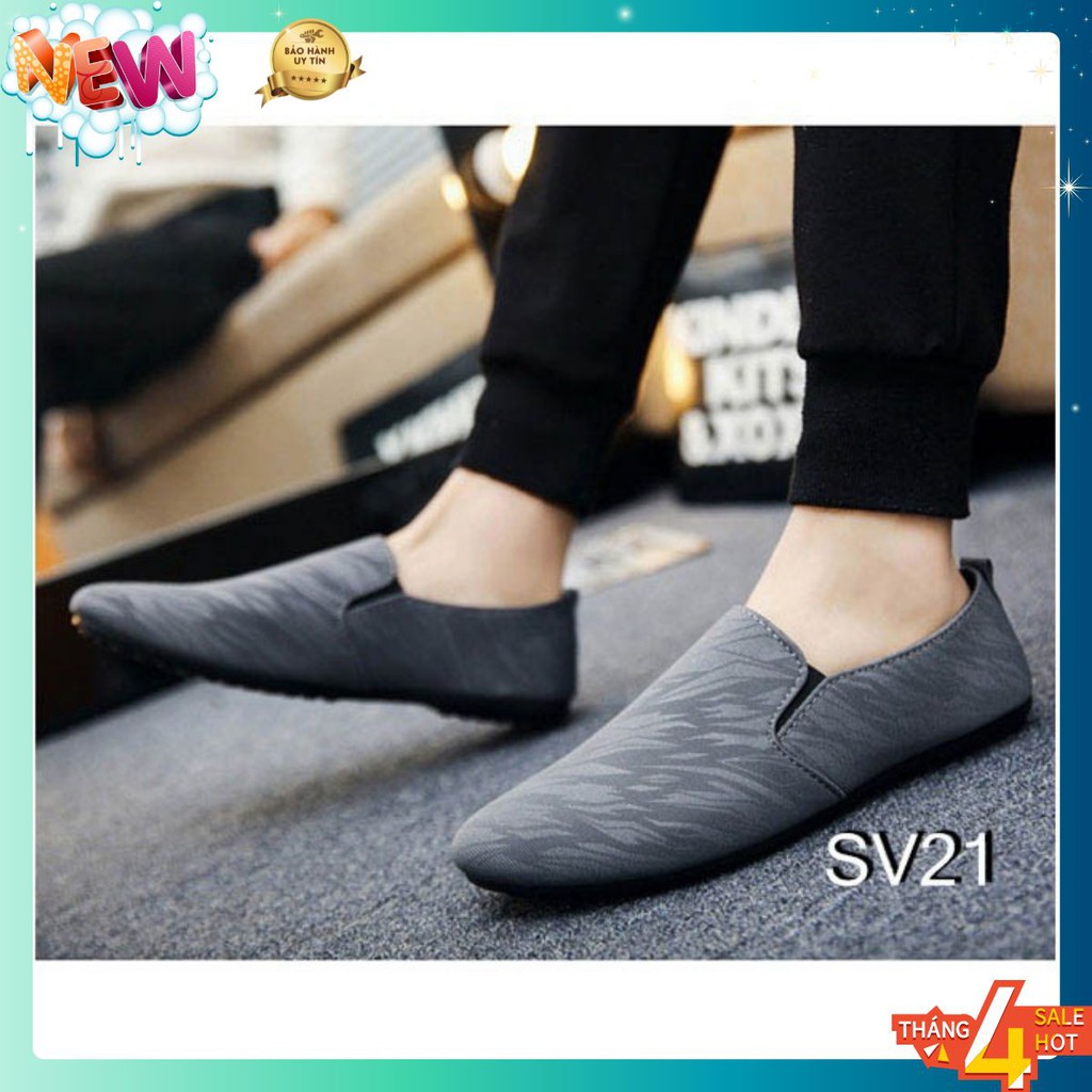 [ SIÊU HOT] Giày Lười Nam Cao Cấp Phong Cách Thời Trang - [ Đen-SV20, Xám-SV21, Xanh navy-SV22 ]