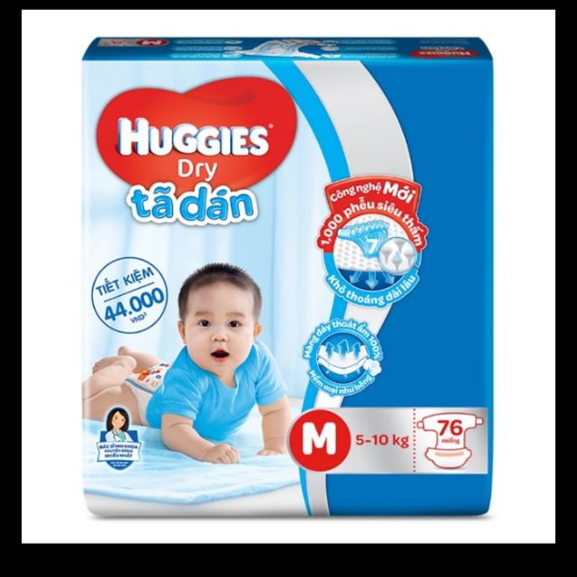 Tã dán huggies M76