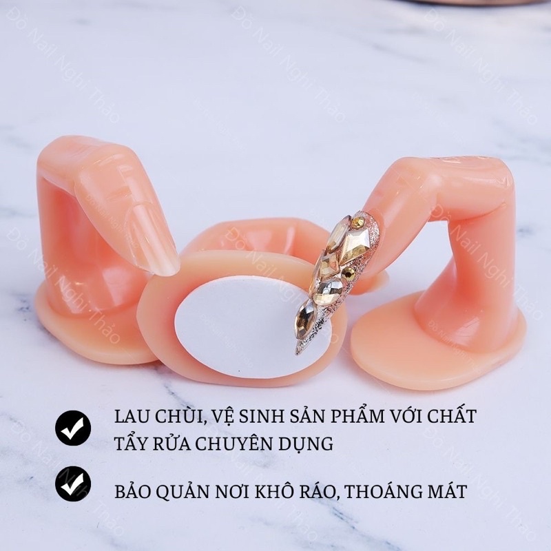 Ngón tay giả học làm nail, tập vẽ gel đắp móng chuyên dụng
