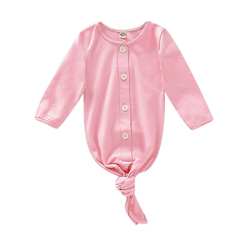 Bộ Đồ Ngủ Liền Thân Thắt Nút Dành Cho Bé Sơ Sinh