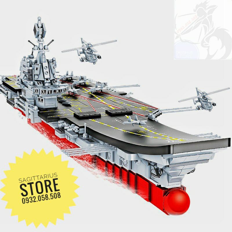 Lego FC6103 Lắp Ráp Tàu Sân Bay & Tàu Tuần Duyên 2 in 1